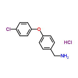 (4-(4-氯苯氧基)苯基)甲胺盐酸盐结构式