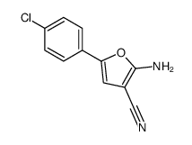 2-AMINO-5-(4-CHLORO-PHENYL)-FURAN-3-CARBONITRILE Structure
