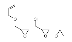 聚(环氯醇-co-乙烯氧化-co-烯丙基缩水甘油基醚)结构式