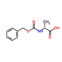 N-CBZ-D-丙氨酸结构式