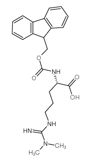 Nα-Fmoc-Nω,ω-二甲基-L-精氨酸(不对称)盐酸盐结构式