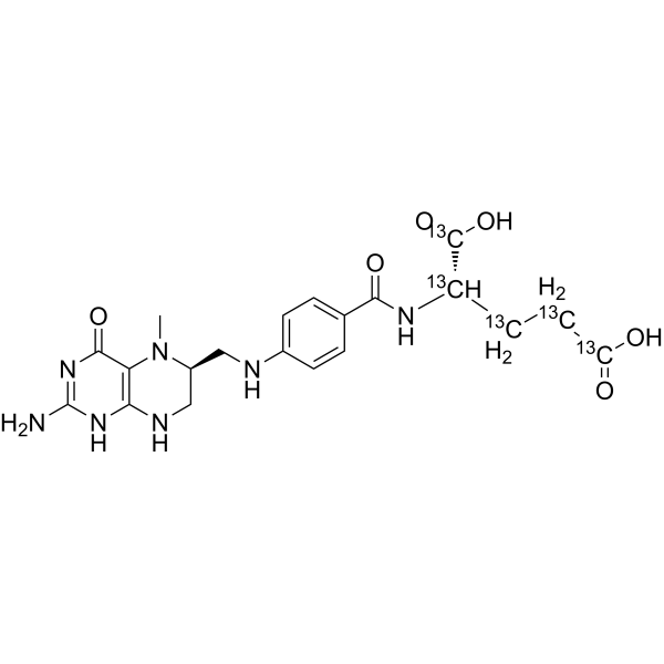 Levomefolic acid-13C5 Structure