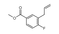 methyl 3-allyl-4-fluorobenzoate结构式