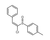 (E)-1-chloro-2-phenyl-1-(p-tolylsulfinyl)ethene Structure