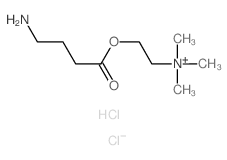Ethanaminium,2-(4-amino-1-oxobutoxy)-N,N,N-trimethyl-, chloride, hydrochloride (1:1:1) Structure