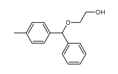 2-[(4-methylphenyl)(phenyl)methoxy]ethanol结构式