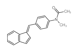 Acetamide,N-[4-(1H-inden-1-ylidenemethyl)phenyl]-N-methyl- Structure