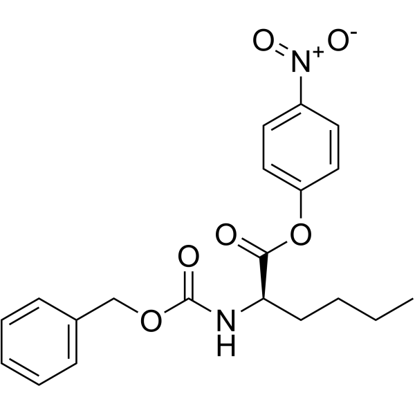 苄氧羰基-D-正亮氨酸 4-硝基苯基酯结构式