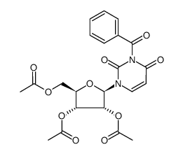 O2',O3',O5'-triacetyl-3-benzoyl-uridine结构式