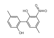 2,2'-dihydroxy-5,5'-dimethyl-3-nitrobiphenyl Structure