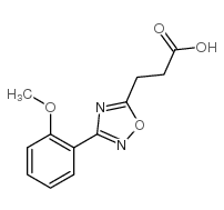 3-[3-(2-甲氧基苯基)-1,2,4-噁二唑-5-基]丙酸结构式