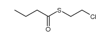 2-chloroethyl thiobutyrate结构式