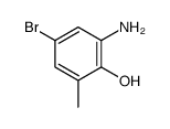 2-氨基-4-溴-6-甲基苯酚结构式