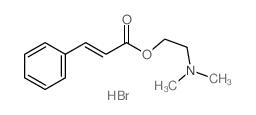 2-dimethylaminoethyl (E)-3-phenylprop-2-enoate Structure