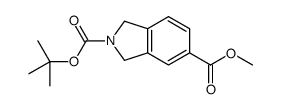 2-tert-butyl 5-methyl isoindoline-2,5-dicarboxylate结构式