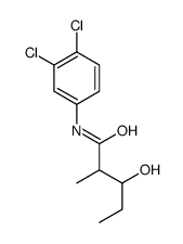 N-(3,4-dichlorophenyl)-3-hydroxy-2-methylpentanamide结构式