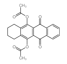 (12-acetyloxy-6,11-dioxo-1,2,3,4-tetrahydrotetracen-5-yl) acetate结构式