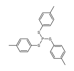 tris(p-tolylthio)phosphite Structure