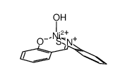 Ni(salicylidene 2-aminothiophenol(-2H))(H2O) Structure