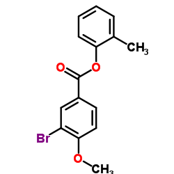 2-Methylphenyl 3-bromo-4-methoxybenzoate Structure