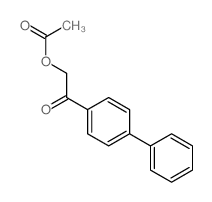 [2-oxo-2-(4-phenylphenyl)ethyl] acetate结构式