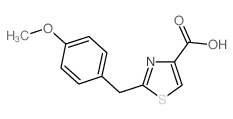 2-(4-甲氧基-苄基)-噻唑-4-羧酸结构式