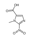 1-甲基-2-硝基-1H-咪唑-5-羧酸结构式