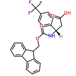 fmoc-(s)-3-amino-3-(4-trifluoromethyl-phenyl)-propionic acid Structure
