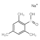 Benzenesulfinic acid,2,4,6-trimethyl-, sodium salt (1:1) structure