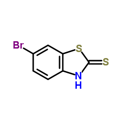6-溴-2-巯基苯并噻唑结构式