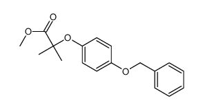 methyl 2-methyl-2-(4-phenylmethoxyphenoxy)propanoate结构式