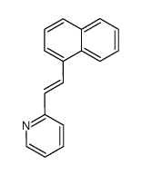 trans-1-(1-naphthyl)-2-(2-pyridyl)-ethylene结构式