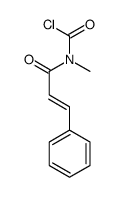 N-methyl-N-(3-phenylprop-2-enoyl)carbamoyl chloride Structure