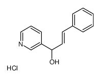 (E)-3-phenyl-1-pyridin-3-ylprop-2-en-1-ol,hydrochloride结构式