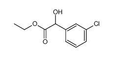 ethyl 2-(3-chlorophenyl)-2-hydroxyacetate结构式