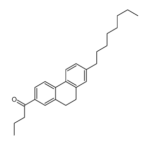 1-(9,10-dihydro-7-octyl-2-phenanthryl)butan-1-one Structure