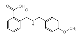 2-{[(4-Methoxybenzyl)amino]carbonyl}benzoic acid Structure