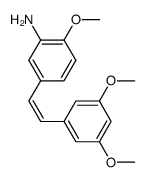CIS-3,4',5-TRIMETHOXY-3'-AMINOSTILBENE Structure