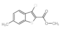 3-氯-6-甲基苯并[b]噻吩-2-羧酸甲酯结构式