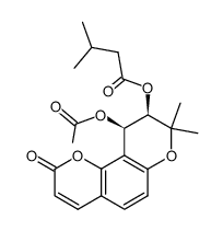 3-Methylbutyric acid [[9R,10R,(+)]-10-acetoxy-9,10-dihydro-8,8-dimethyl-2-oxo-2H,8H-benzo[1,2-b:3,4-b']dipyran-9-yl] ester picture