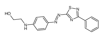 2-[4-[(3-phenyl-1,2,4-thiadiazol-5-yl)diazenyl]anilino]ethanol结构式