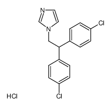 1-[2,2-Bis-(4-chloro-phenyl)-ethyl]-1H-imidazole; hydrochloride结构式