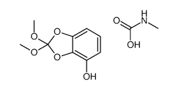 2,2-dimethoxy-1,3-benzodioxol-4-ol,methylcarbamic acid结构式