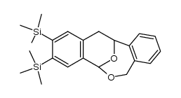 2,3-bis(trimethylsilyl)-5,7,12,13-tetrahydro-5,12-epoxydibenzo[c,g]oxonin结构式