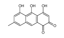 4,5,10-trihydroxy-7-methylanthracene-1,2-dione结构式