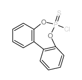 Dibenzo[d,f][1,3,2]dioxaphosphepin,6-chloro-, 6-sulfide Structure