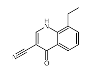 8-乙基-4-羟基-3-喹啉甲腈结构式