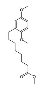 methyl 8-(2,5-dimethoxyphenyl)octanoate结构式