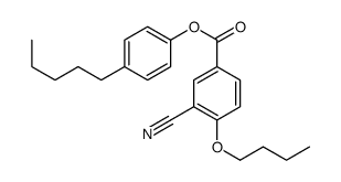 (4-pentylphenyl) 4-butoxy-3-cyanobenzoate Structure