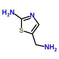 2-氨基-5-噻唑甲胺(9ci)结构式